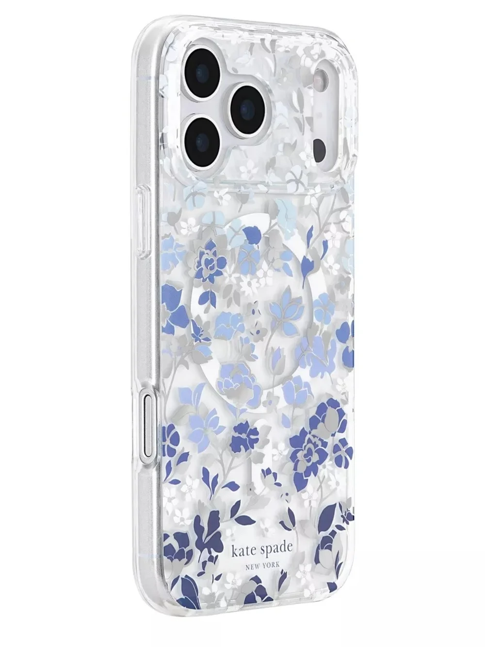 Kate Spade New York Flowerbed Blue MagSafe iPhone 17 Pro Max Phone Case